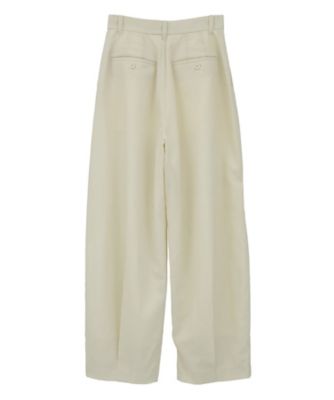 WOOL NYLON TUCK PANTS 10110ー7143