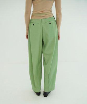 WOOL NYLON TUCK PANTS 10110ー7143
