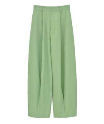 WOOL NYLON TUCK PANTS 10110ー7143