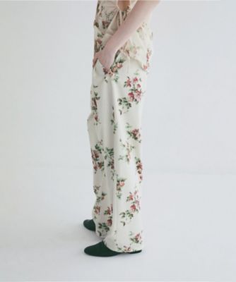 ＜CLANE (Women)＞ＦＬＯＷＥＲ　ＴＵＣＫ　ＰＡＮＴＳ　１０１１０ー７１７３