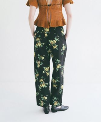 FLOWER TUCK PANTS 10110ー7173 | CLANE