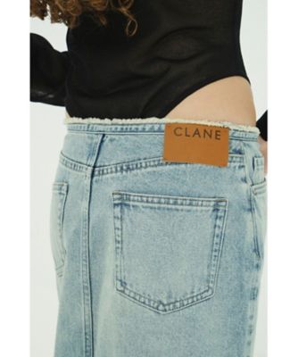 FRONT SLIT DENIM SKIRT 10109ー6073