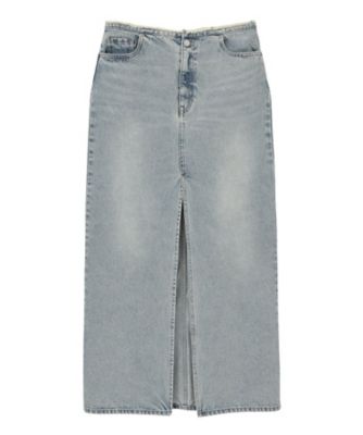 FRONT SLIT DENIM SKIRT 10109ー6073