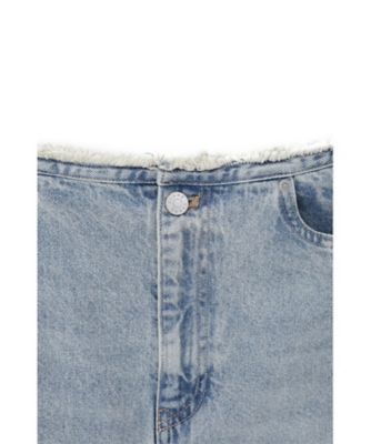 FRONT SLIT DENIM SKIRT 10109ー6073