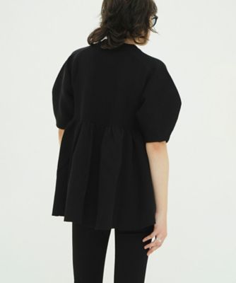 PEPLUM HALF SLEEVE KNIT TOPS 10106ー