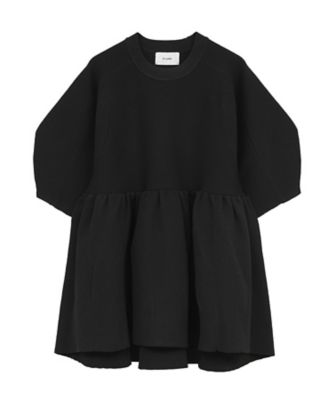 PEPLUM HALF SLEEVE KNIT TOPS 10106ー
