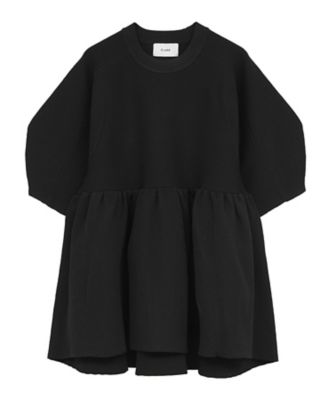 PEPLUM HALF SLEEVE KNIT TOPS 10106ー