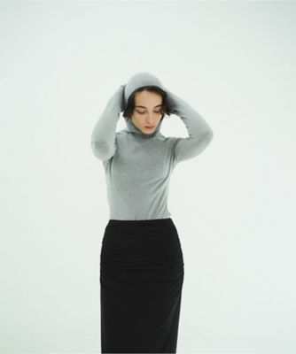 ＜CLANE (Women)＞ＳＯＦＴ　ＨＯＯＤＥＤ　ＨＩＧＨ　ＮＥＣＫ　ＴＯＰＳ　１０１０５ー１０５３