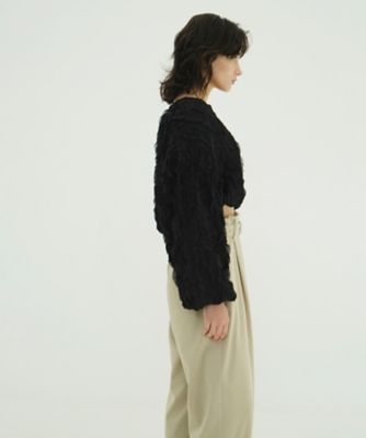 TOPSTITCHED FRILL BOLERO 10103ー
