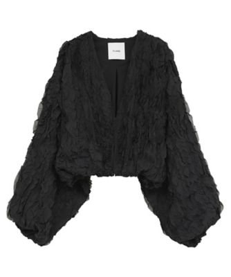 TOPSTITCHED FRILL BOLERO 10103ー