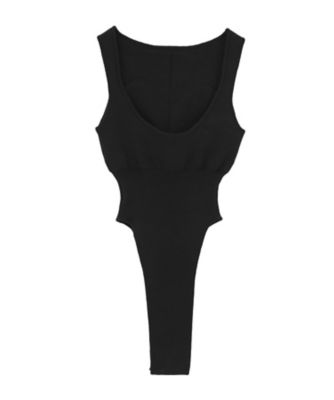 BACK OPEN KNIT BODYSUITS 10106ー2233