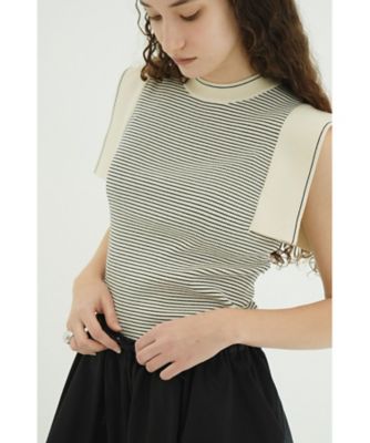SQUARE SLEEVE KNIT TOPS 10106ー2213