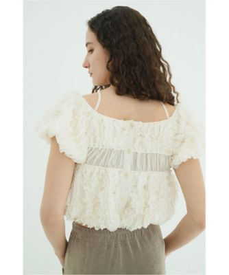 CLANE FLOWER TOPS伊勢丹限定 松本恵奈のMUST BUY- CLANEのお気に入りアイテム紹介 “EMBROIDERY