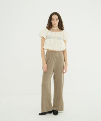 トップス CLANE W FACE TOPSTITCHED FRILL TOPS CLANE W FACE TOPSTITCHED FRILL TOPS（シャツ/ブラウス）｜CLANE
