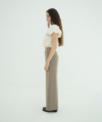 W FACE TOPSTITCHED FRILL TOPS 10122