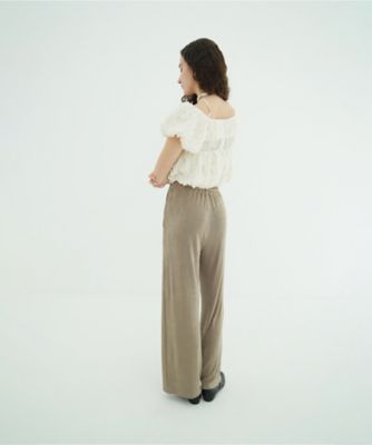 W FACE TOPSTITCHED FRILL TOPS 10122