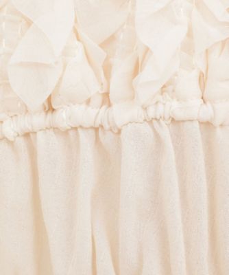 W FACE TOPSTITCHED FRILL TOPS 10122