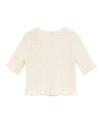 SHIRRING HALF SLEEVE BLOUSE 10122ー