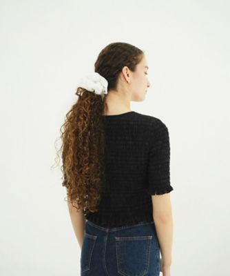 SHIRRING HALF SLEEVE BLOUSE 10122ー