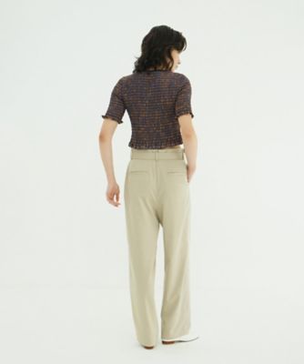 SHIRRING HALF SLEEVE BLOUSE 10122ー