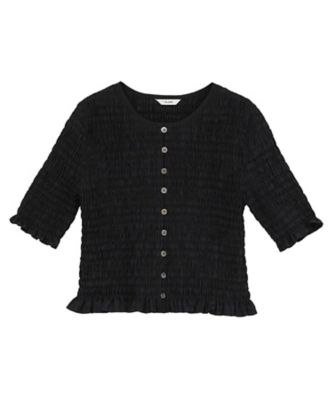 SHIRRING HALF SLEEVE BLOUSE 10122ー