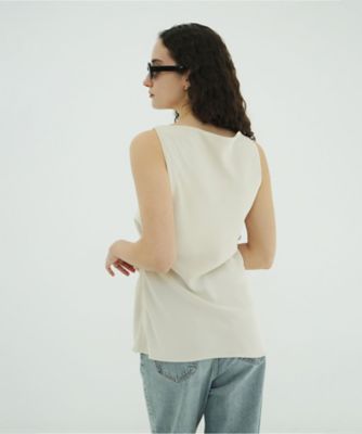 SATIN DRAPE TOPS 10122ー4173 | CLANE (Women
