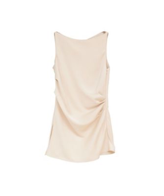 SATIN DRAPE TOPS 10122ー4173 | CLANE (Women