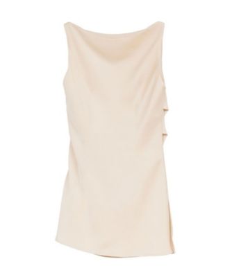 SATIN DRAPE TOPS 10122ー4173 | CLANE (Women