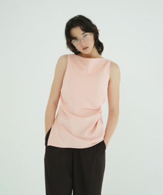 SATIN DRAPE TOPS 10122ー4173 | CLANE (Women
