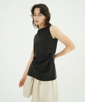 SATIN DRAPE TOPS 10122ー4173 | CLANE (Women