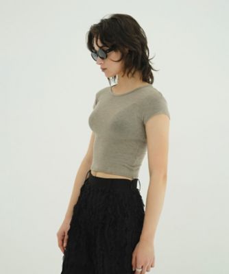 MESH LAYERED COMPACT TOPS CLANE クラネ CLANE（クラネ）の「MESH LAYERED COMPACT TOPS（Tシャツ/カットソー
