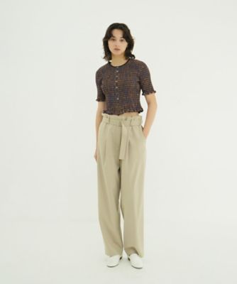 WAIST BELT DAD PANTS 10110ー7233 | CLANE