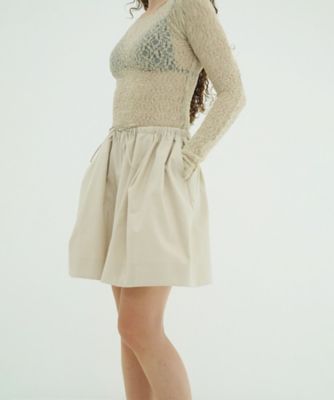 LOW WAIST DRAWSTRING HALF