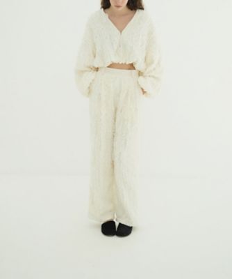 ＜CLANE (Women)＞ＴＯＰＳＴＩＴＣＨＥＤ　ＦＲＩＬＬ　ＳＴＲＡＩＧＨＴ　ＰＡＮＴＳ　１０１１０ー７２２３