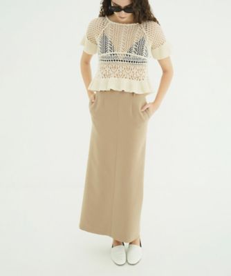 タグ付 クラネ CLANE LOW WAIST STRAIGHT SKIRT 0 LOW WAIST STRAIGHT SKIRT｜SKIRT / PANTS(スカート/パンツ)｜CLANE