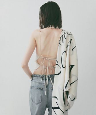 BACK RIBBON HALTER BUSTIER 10122ー