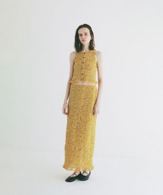 MIX MESH GATHER SKIRT 10109ー6143