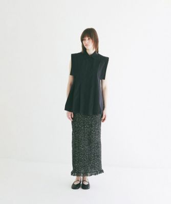 MIX MESH GATHER SKIRT 10109ー6143
