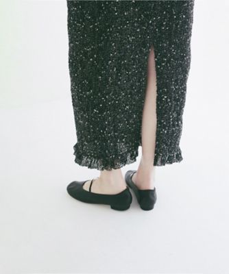 MIX MESH GATHER SKIRT 10109ー6143