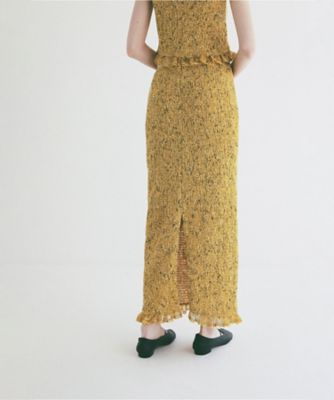 MIX MESH GATHER SKIRT 10109ー6143