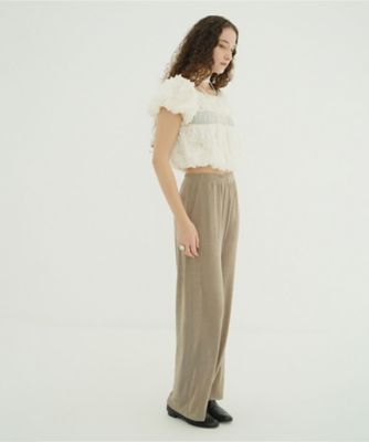 BRIGHT JERSEY PANTS 10110ー7203 | CLANE