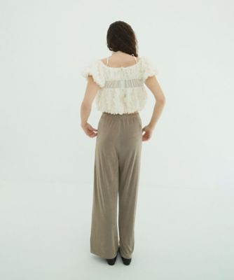 BRIGHT JERSEY PANTS 10110ー7203 | CLANE