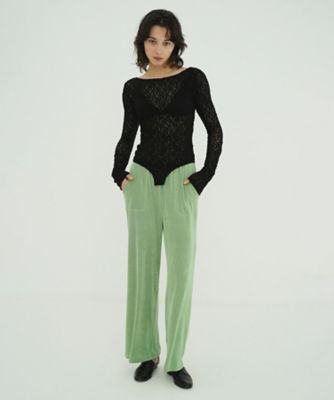 BRIGHT JERSEY PANTS 10110ー7203 | CLANE