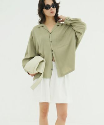 ＜CLANE (Women)＞ＯＰＥＮ　ＣＯＬＬＡＲ　ＯＶＥＲ　ＳＨＩＲＴＳ　１０１２２ー４３１３