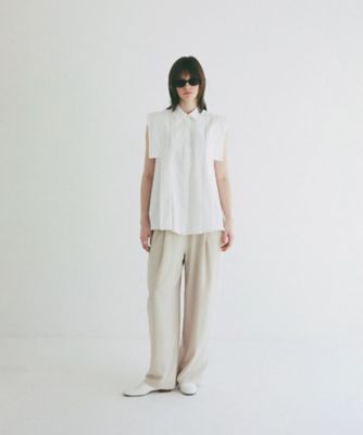 CLANE　SIDE PLEATS T-SHIRT　定価24200円 CLANE（クラネ） パンツ CLANE PANTS LAYRED SIDE SHIRRING SKIRT
