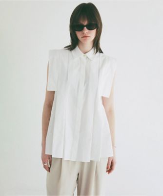 PANELL PLEAT SQUARE SLEEVE SHIRTS