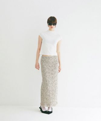 UP NECK COMPACT TOPS 10105ー1223 | CLANE