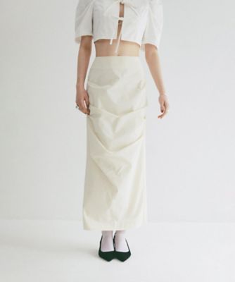 LOW WAIST DRAPE SKIRT 10109ー6123