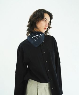 クラネ スカーフ風トップス W FACE CLOUD PUFF SLEEVE TOPS｜TOPS(トップス)｜CLANE OFFICIAL