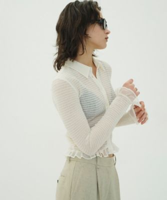 GATHERED MESH SHIRTS 10122－4063